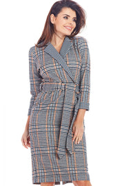 All-Day Comfort: Women Dress-awama-navy blue-L-Urbanheer