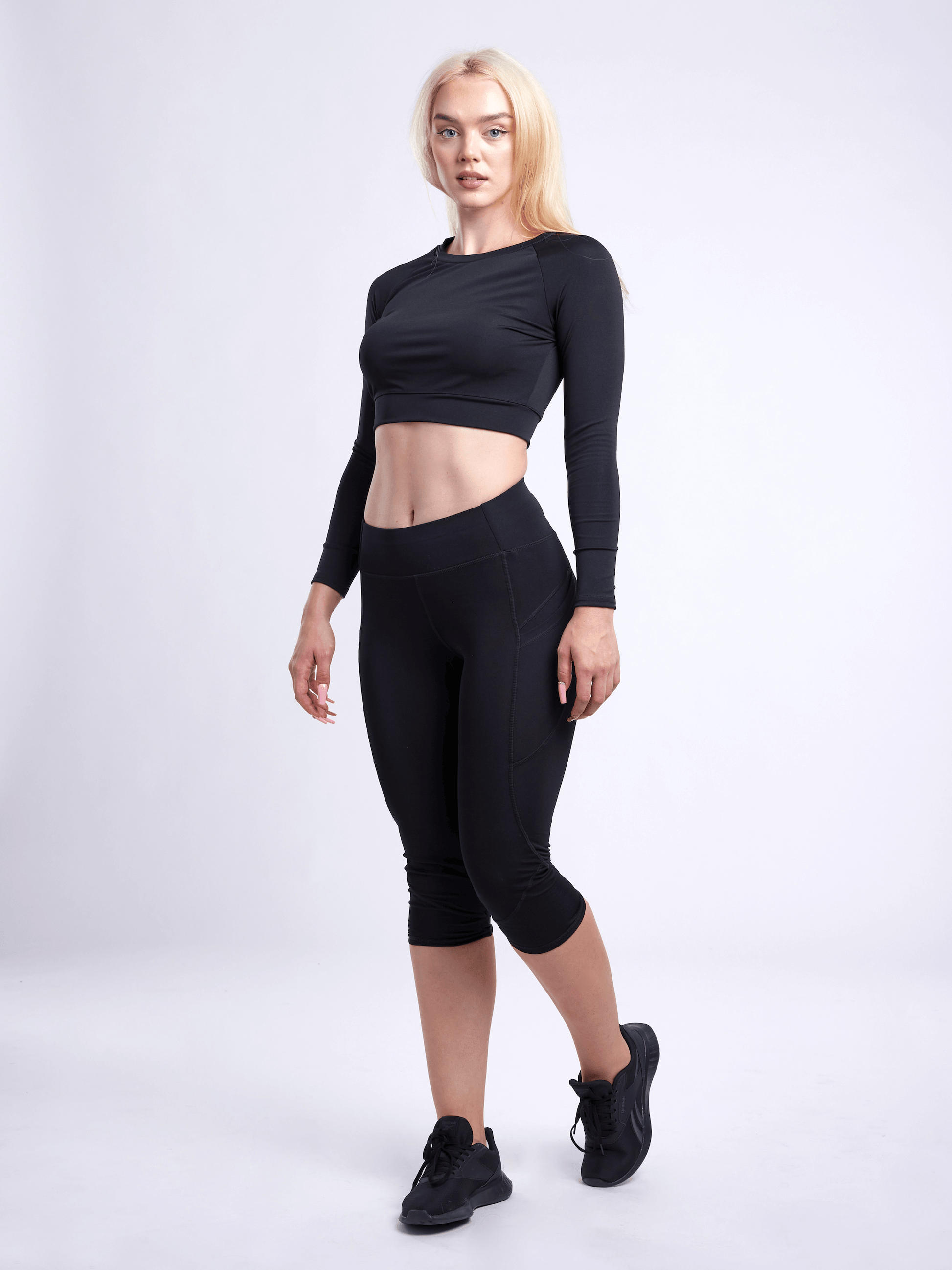 Mid-Rise Capri Fitness Leggings with Side Pockets-JupiterGear-Rose Dust-Small / Medium-Urbanheer