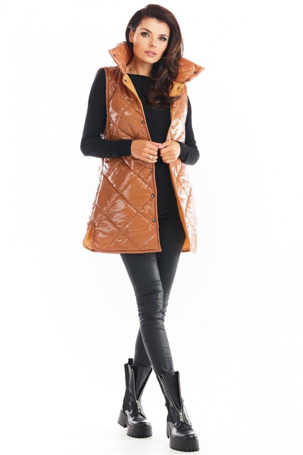 Gilet Outfit-Clothing - Women-awama-beige-L/XL-Urbanheer