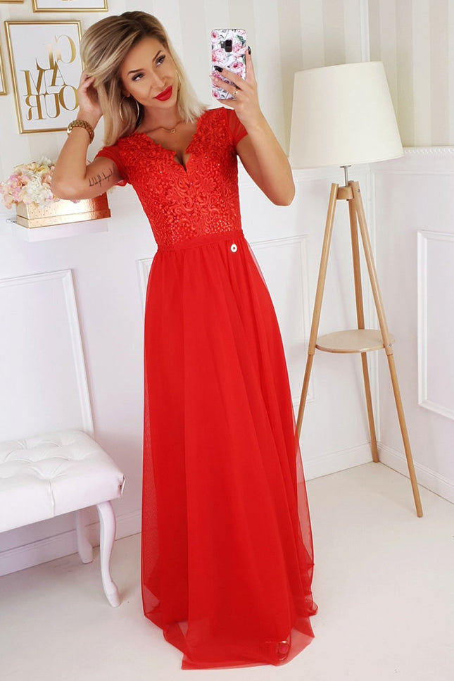 Long Dress-Clothing - Women-Bicotone-red-34-Urbanheer