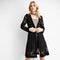 Lace Jacket With Studded Suede Details-Vocal-S-Urbanheer