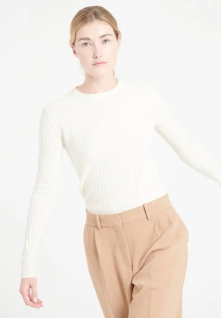 Cashmere Lilly Crewneck Sweater-Studio Cashmere8-S-Off-white-Urbanheer