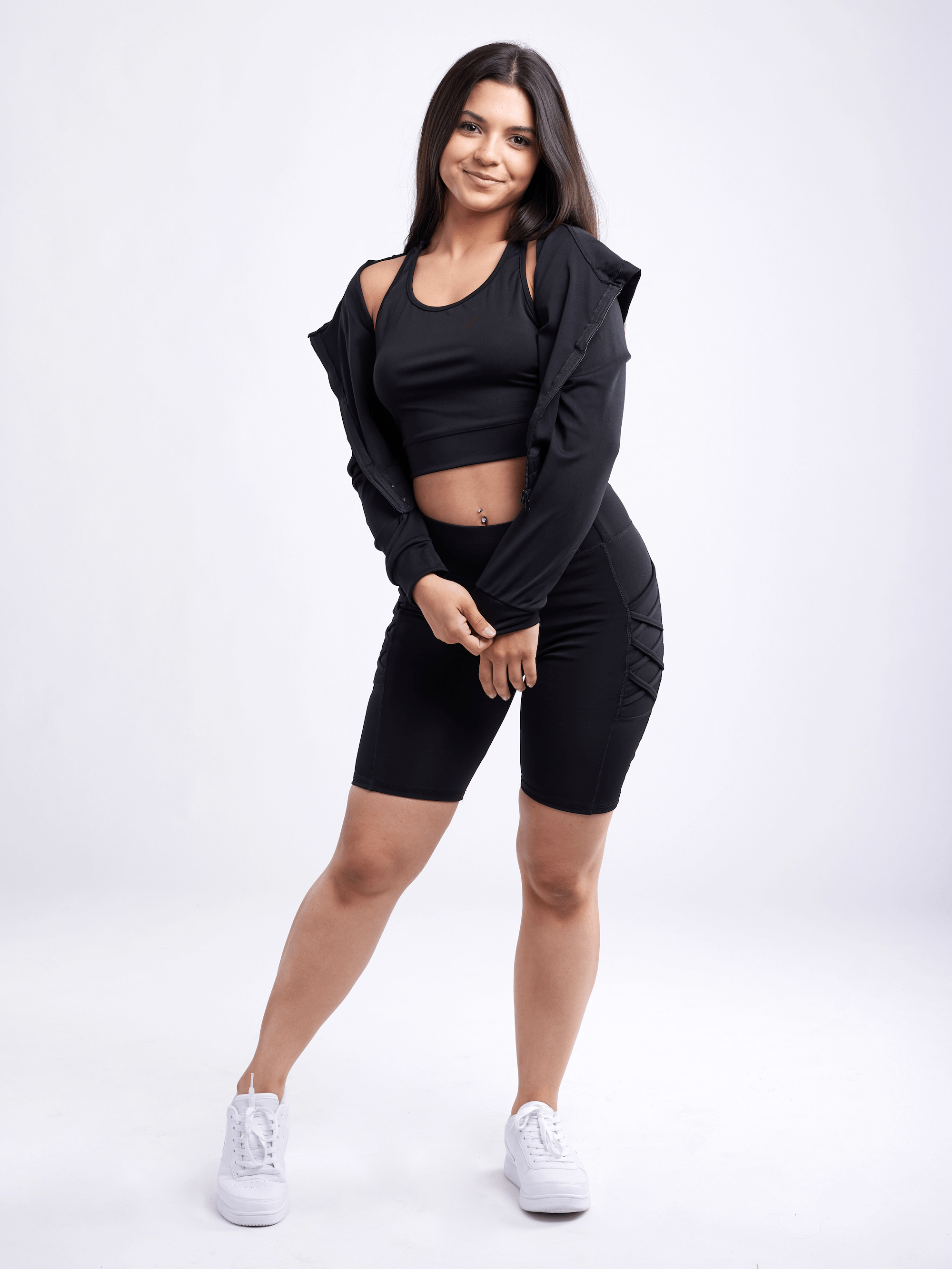 Athletic Zip-Up Crop Hoodie Jacket-JupiterGear-French Camo-Large / Extra-Large-Urbanheer