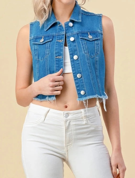 All Season Denim Vest-Clothing-Heart&Hips-Small-Urbanheer