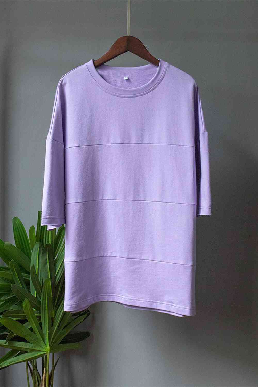 Round Neck Long Sleeve Top And Shorts Set-Street 360-Banana Yellow-S-Urbanheer