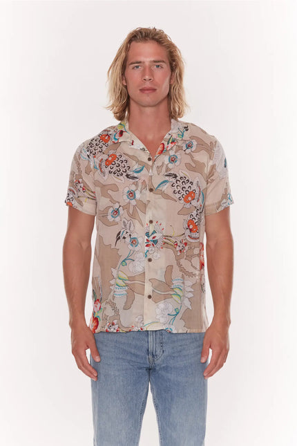 San Vicente Short Sleeve Men Shirt - 100% Cotton