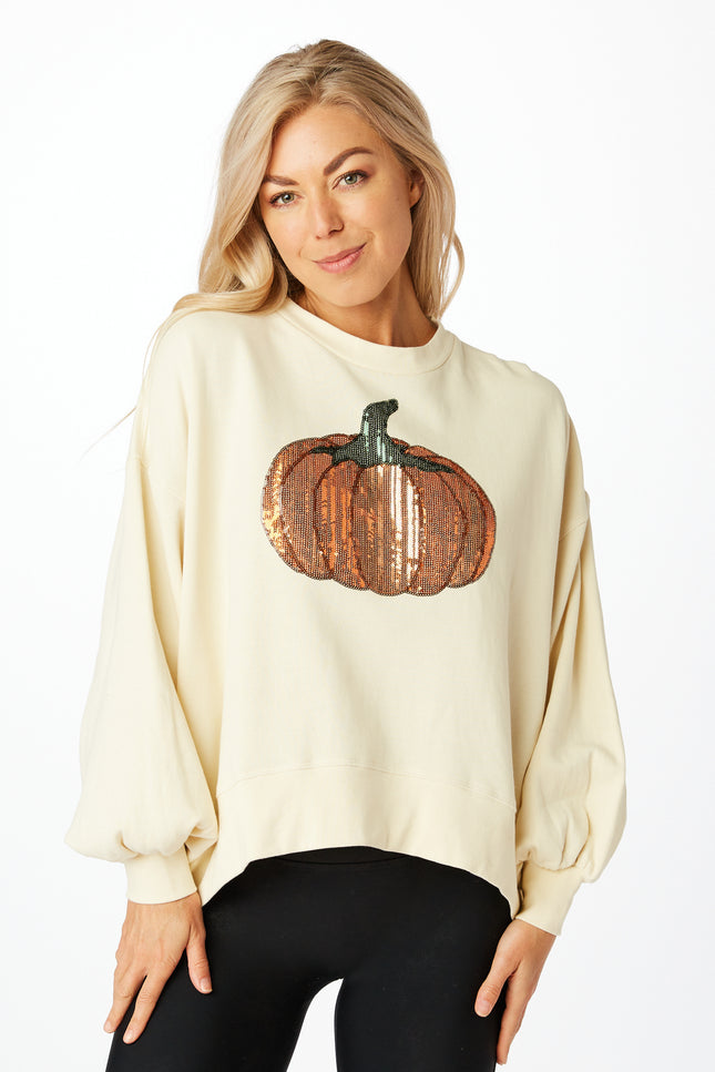 The Pumpkin Sequin Pullover-Stewart Simmons-Urbanheer