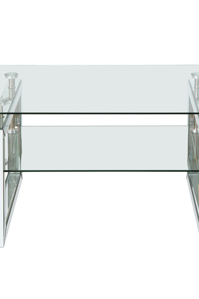 Transparent Tempered Glass Coffee Table-Coffee Tables-G-BlakHom-Urbanheer