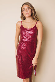 Jessa Sequin Cami Dress-UHXSW-RED-LARGE-Urbanheer