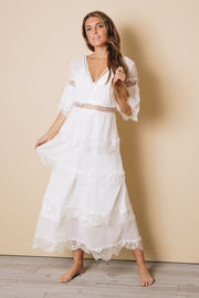 Portia Layered Long Dress-UHXSW-WHITE-SMALL-Urbanheer