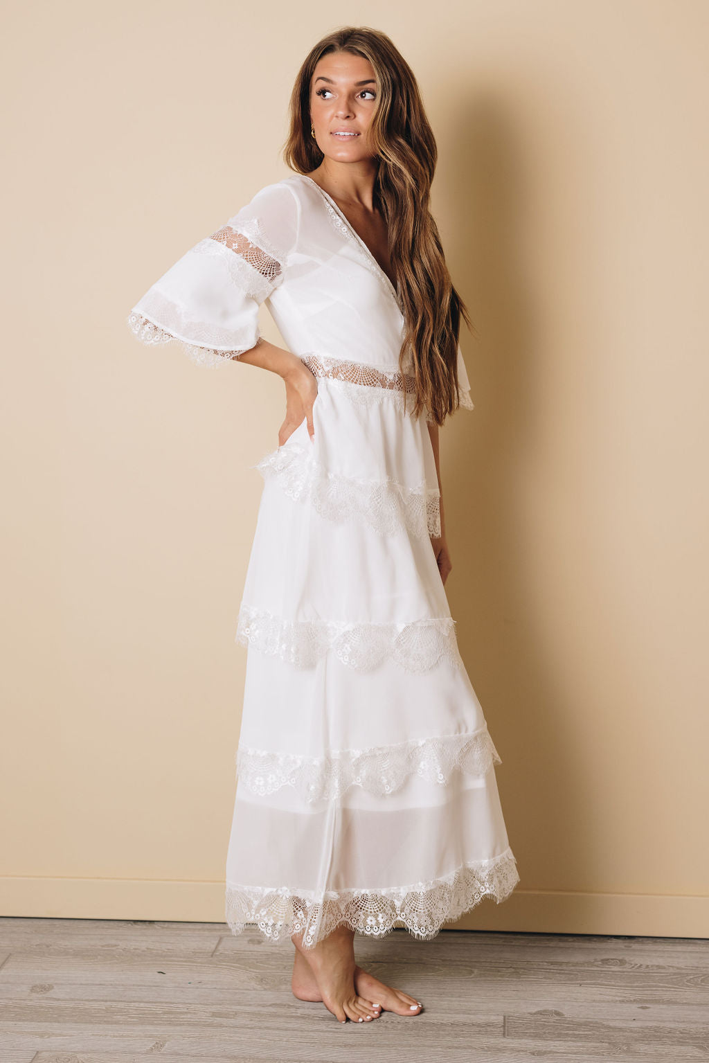 Portia Layered Long Dress-UHXSW-WHITE-SMALL-Urbanheer