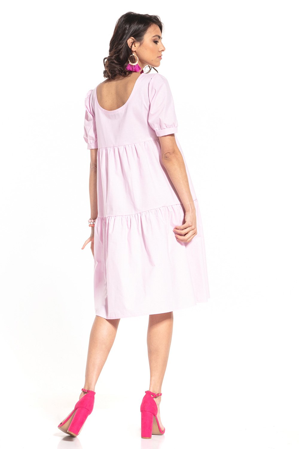 Women All-Day Comfort: Women Dress-Tessita-pink-L-Urbanheer
