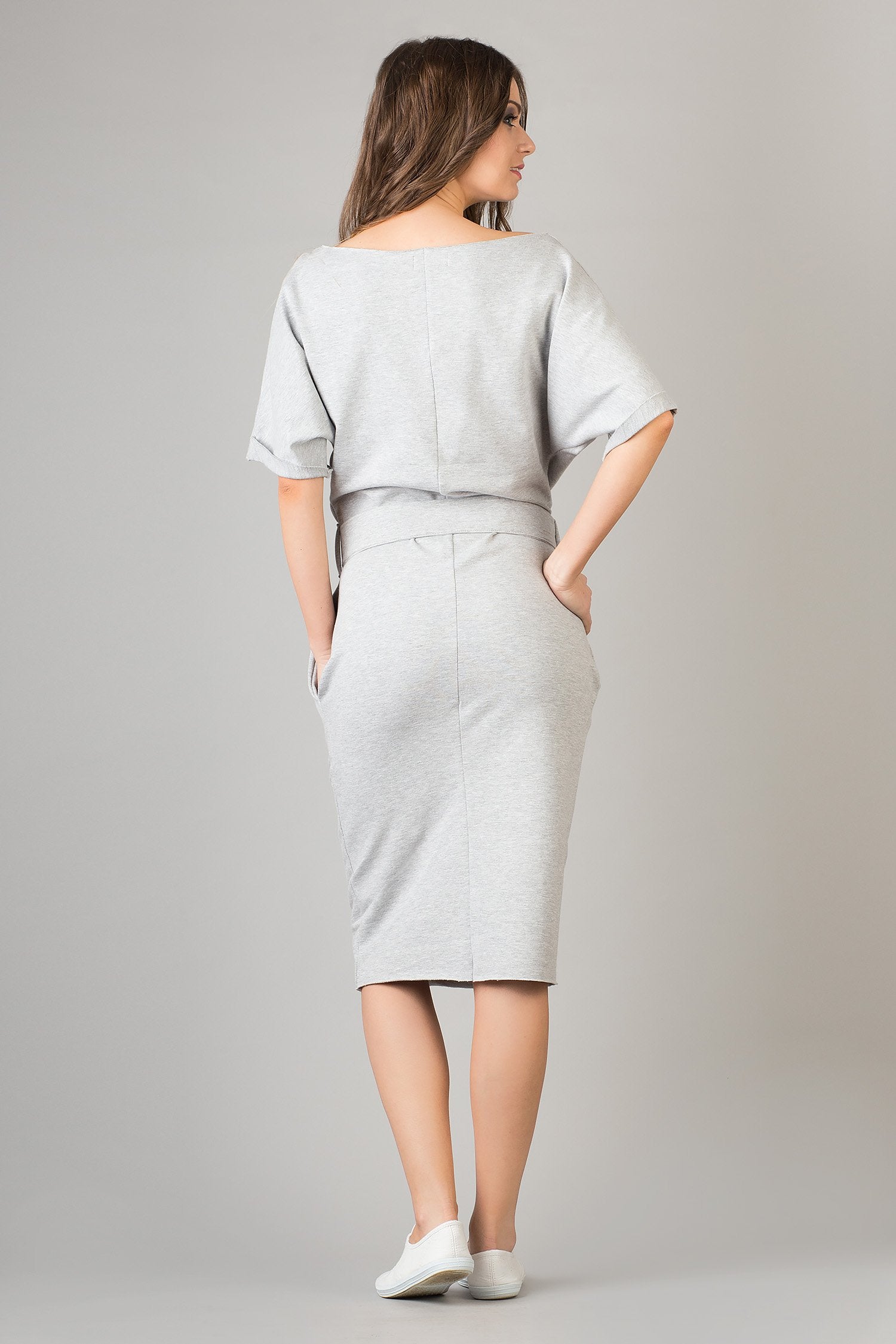 Women All-Day Comfort: Women Dress-Tessita-grey-L-Urbanheer