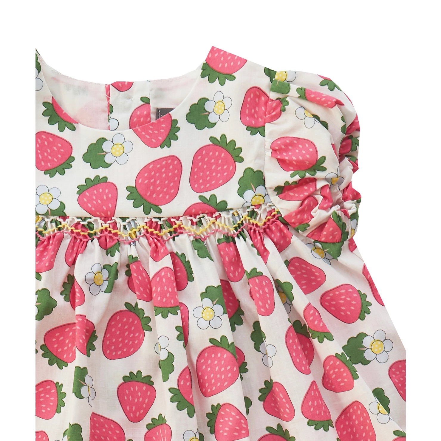 Strawberry Smocked Dress Set-Petit confection-3M-Urbanheer