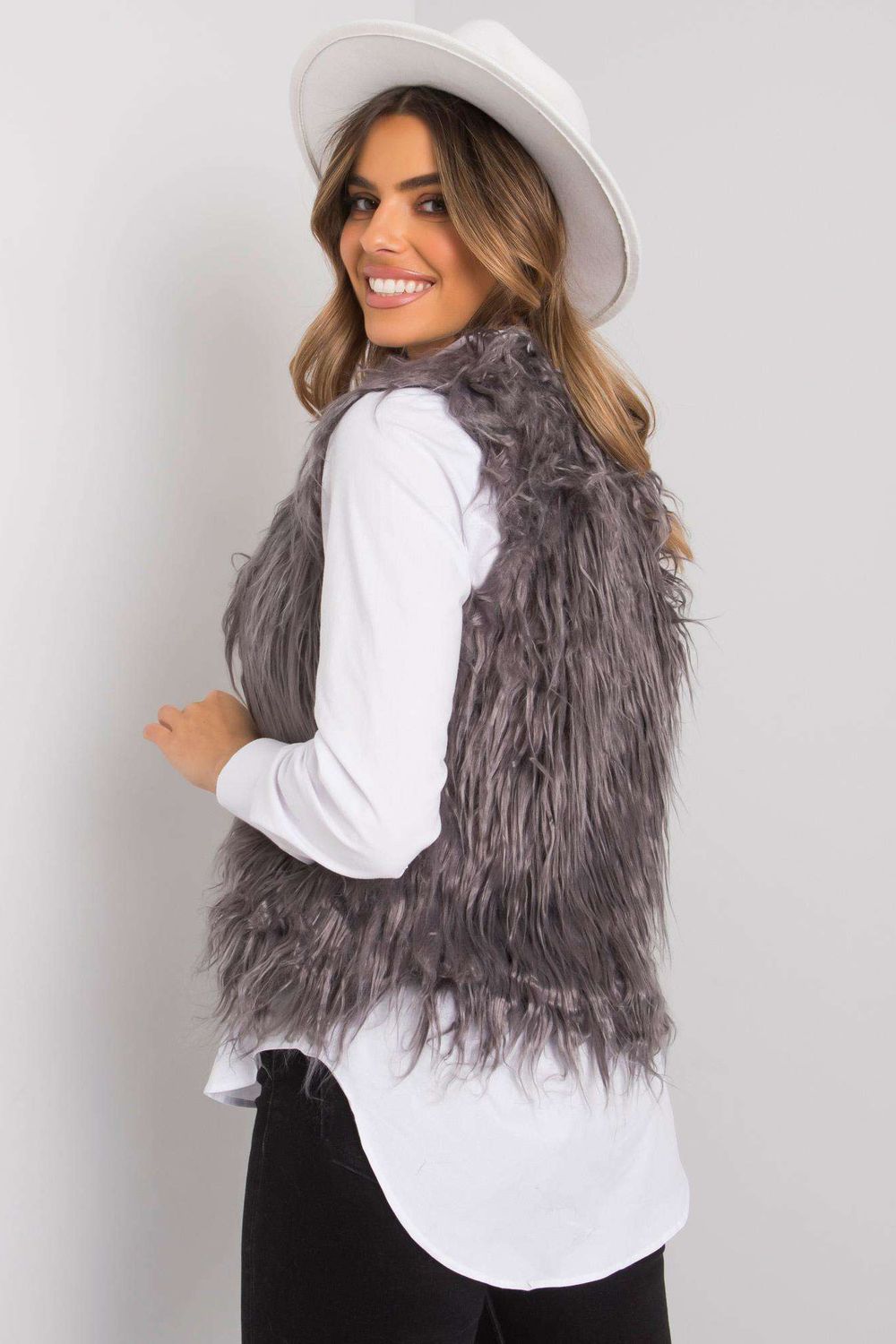 Women Women Gilet All Day Elegance-Och Bella-grey-XL-Urbanheer