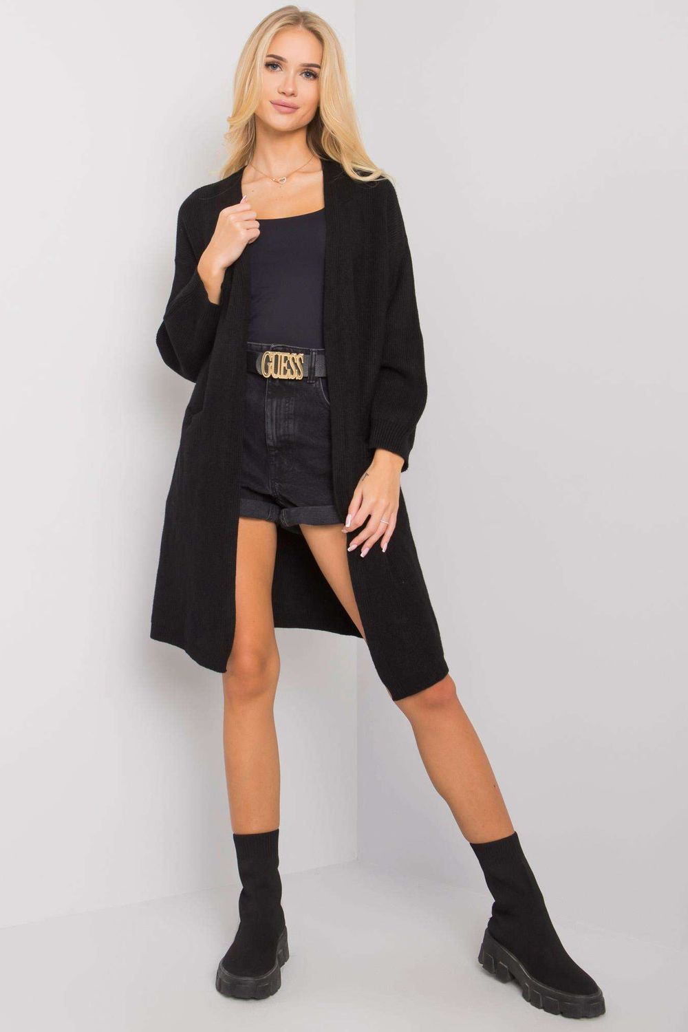 Women Women Cardigan-Och Bella-black-one-size-fits-all-Urbanheer