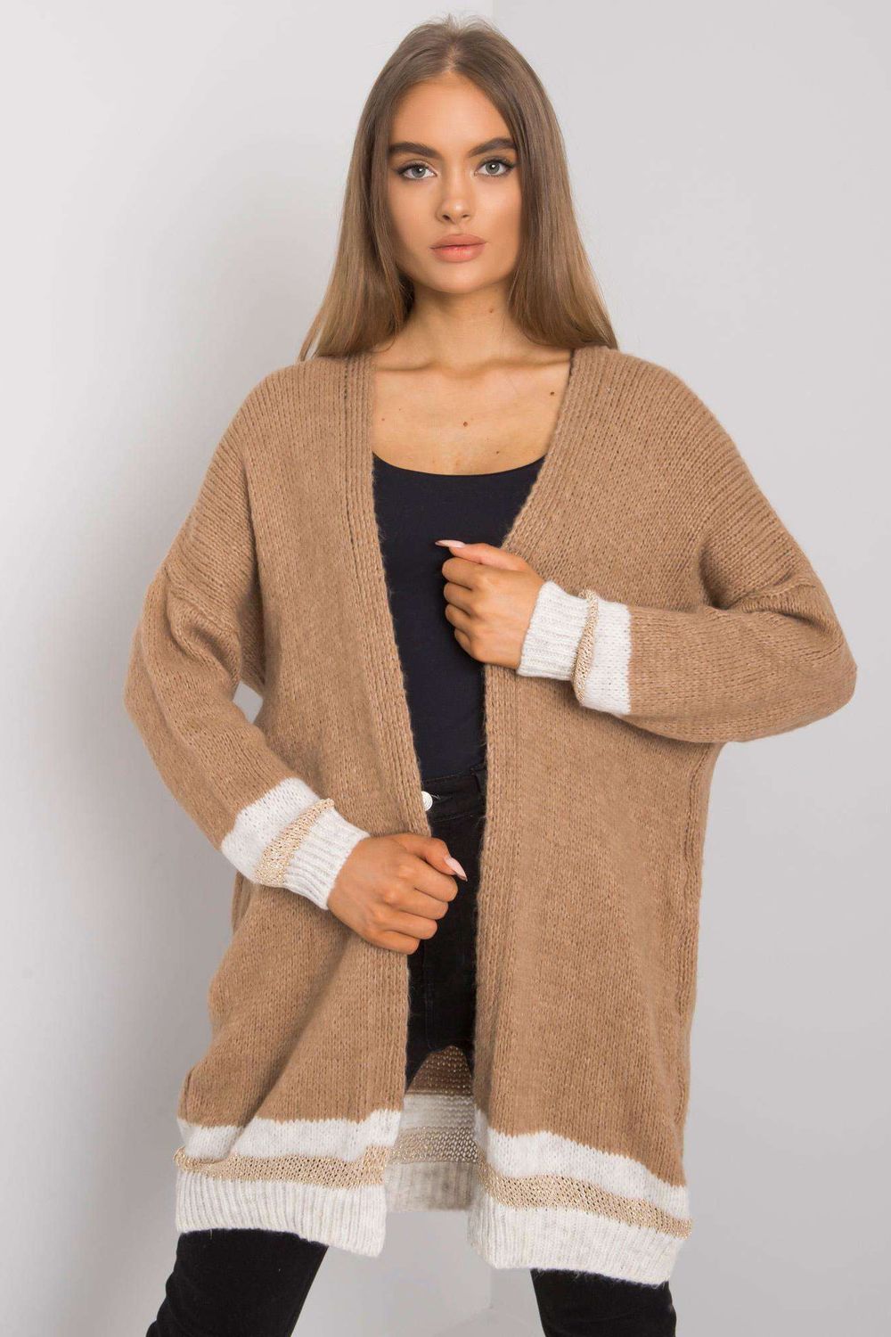Women Women Cardigan-Och Bella-brown-one-size-fits-all-Urbanheer