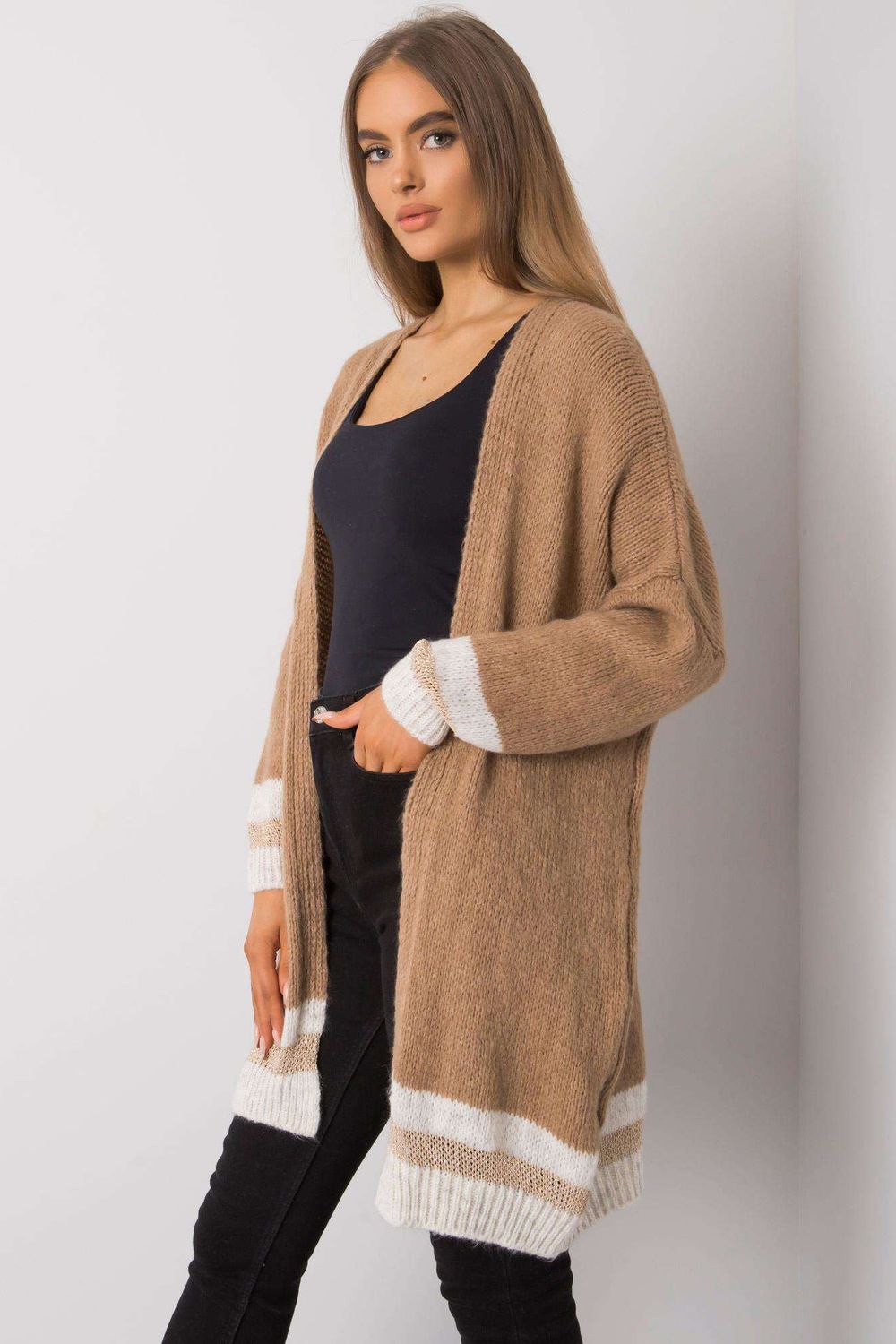Women Women Cardigan-Och Bella-brown-one-size-fits-all-Urbanheer