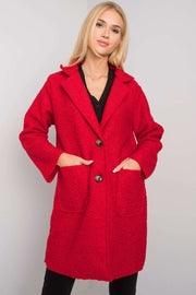Women Women Haute Elegance Coat All Day Elegance-Och Bella-red-one-size-fits-all-Urbanheer