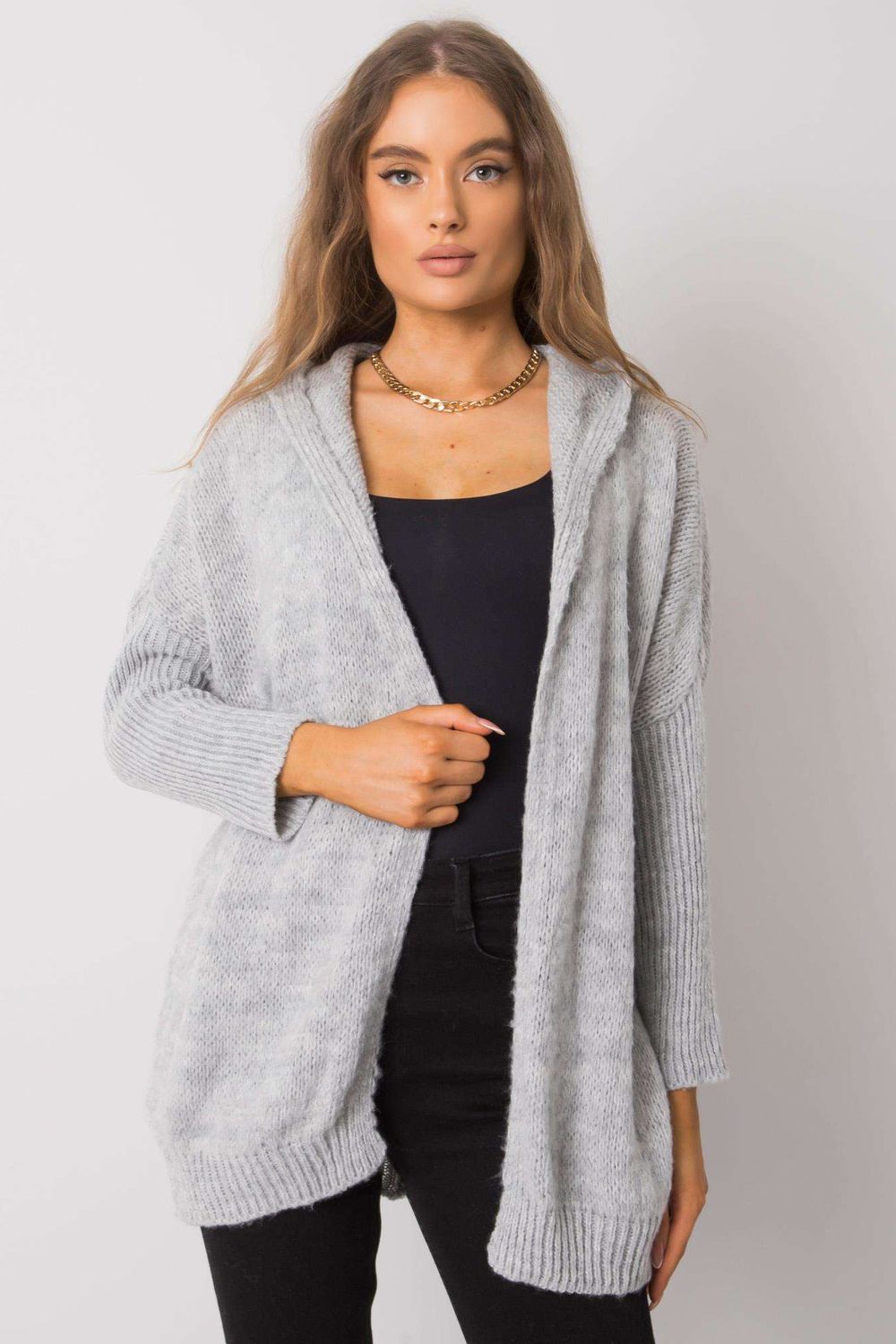 Women Women Cardigan-Och Bella-grey-one-size-fits-all-Urbanheer