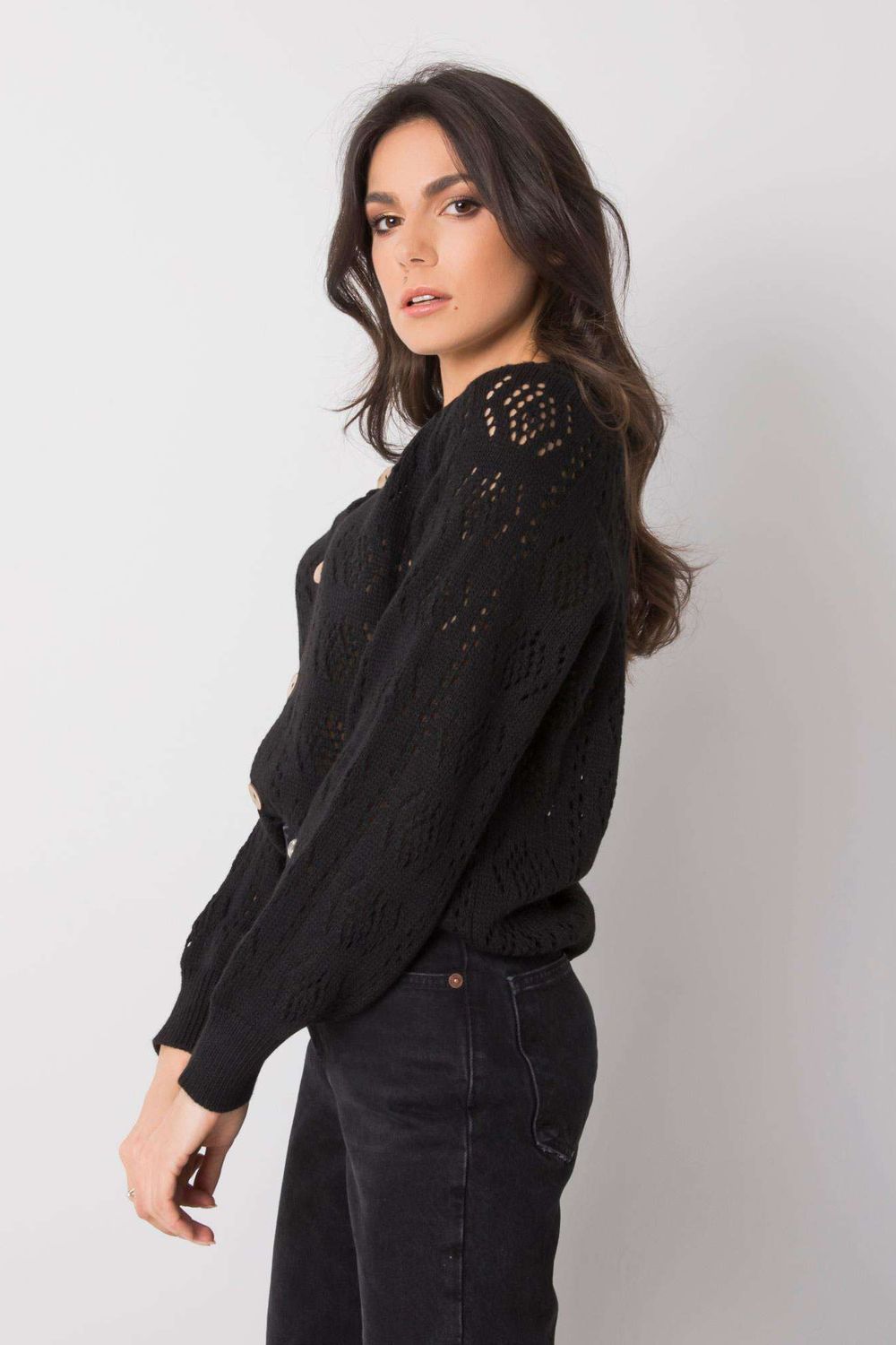 Women Women Cardigan-Och Bella-black-one-size-fits-all-Urbanheer