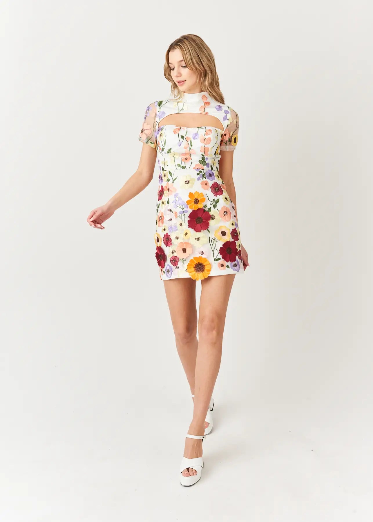 Doris Floral Printed Mini Dress-Amy Lynn-S-Multi-Urbanheer