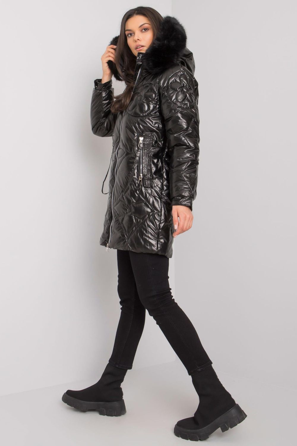 Jacket Outfit-Clothing - Women-Yups-black-L-Urbanheer