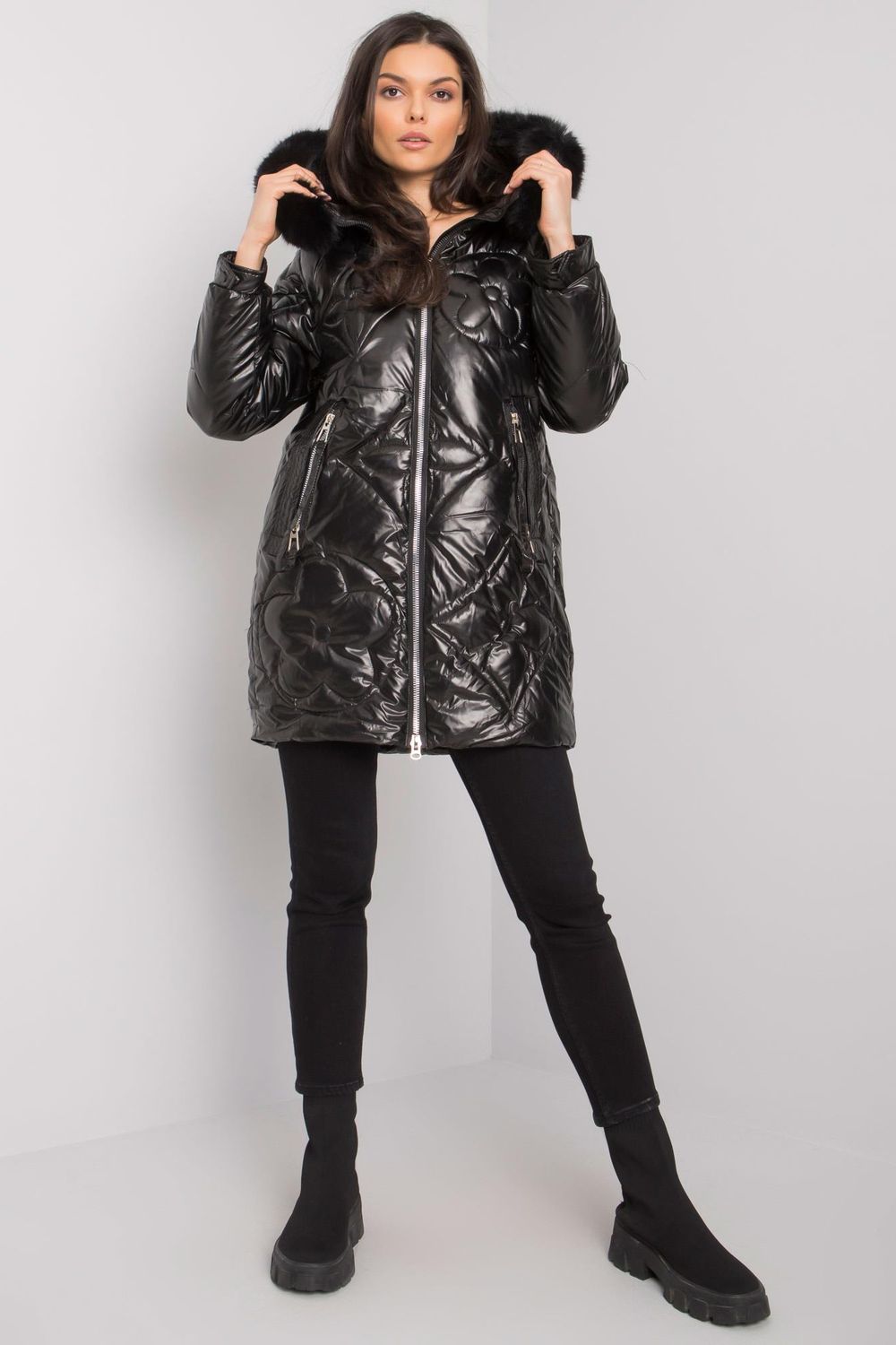 Jacket Outfit-Clothing - Women-Yups-black-L-Urbanheer