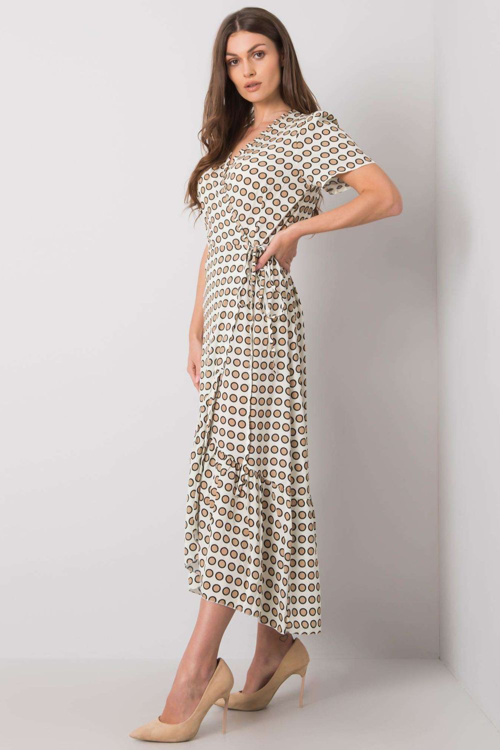 All-Day Comfort: Women Dress-Yups-beige-L-Urbanheer