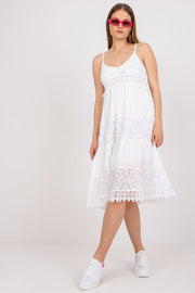 All-Day Comfort: Women Dress-Och Bella-white-L-Urbanheer