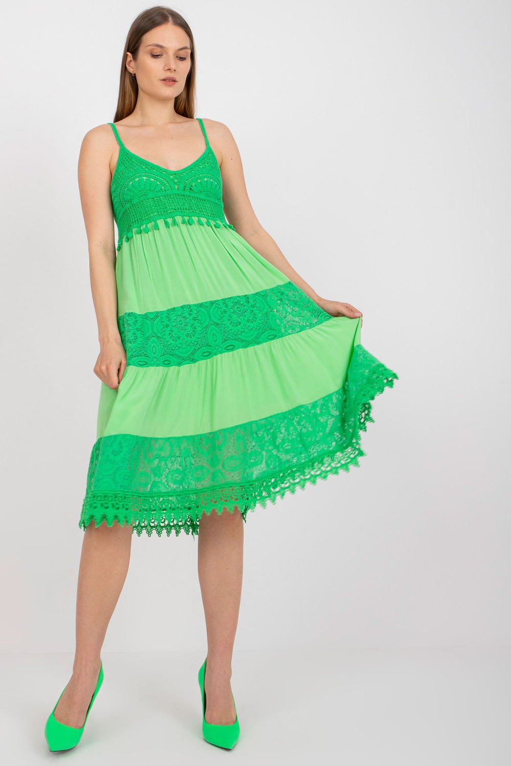 Women Women Daydress-Och Bella-green-L-Urbanheer