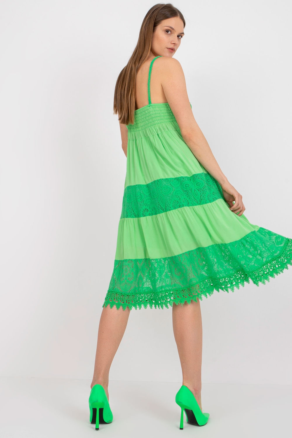 Women Women Daydress-Och Bella-green-L-Urbanheer