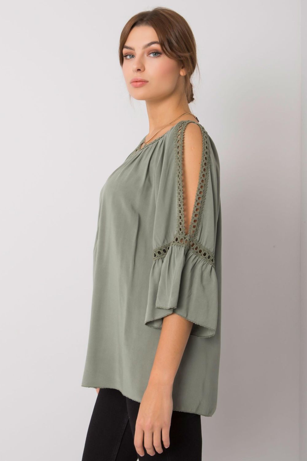 Women Women Blouse All Day Elegance-Och Bella-green-S-Urbanheer