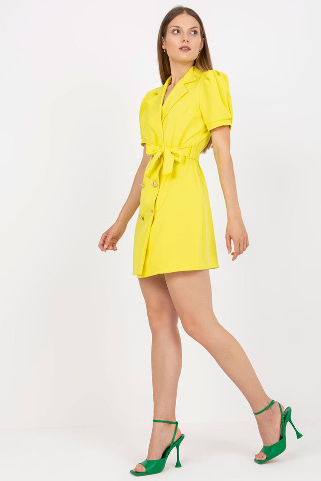 All-Day Comfort: Women Dress-Italy Moda-yellow-one-size-fits-all-Urbanheer