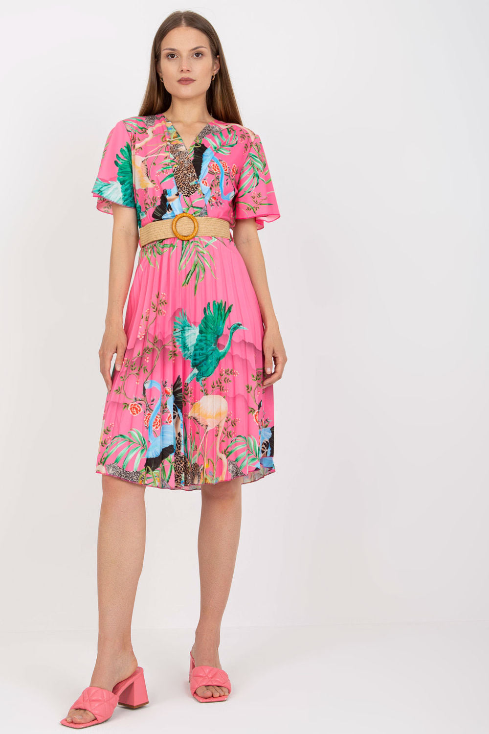 All-Day Comfort: Women Dress-Clothing - Women-Italy Moda-pink-one-size-fits-all-Urbanheer