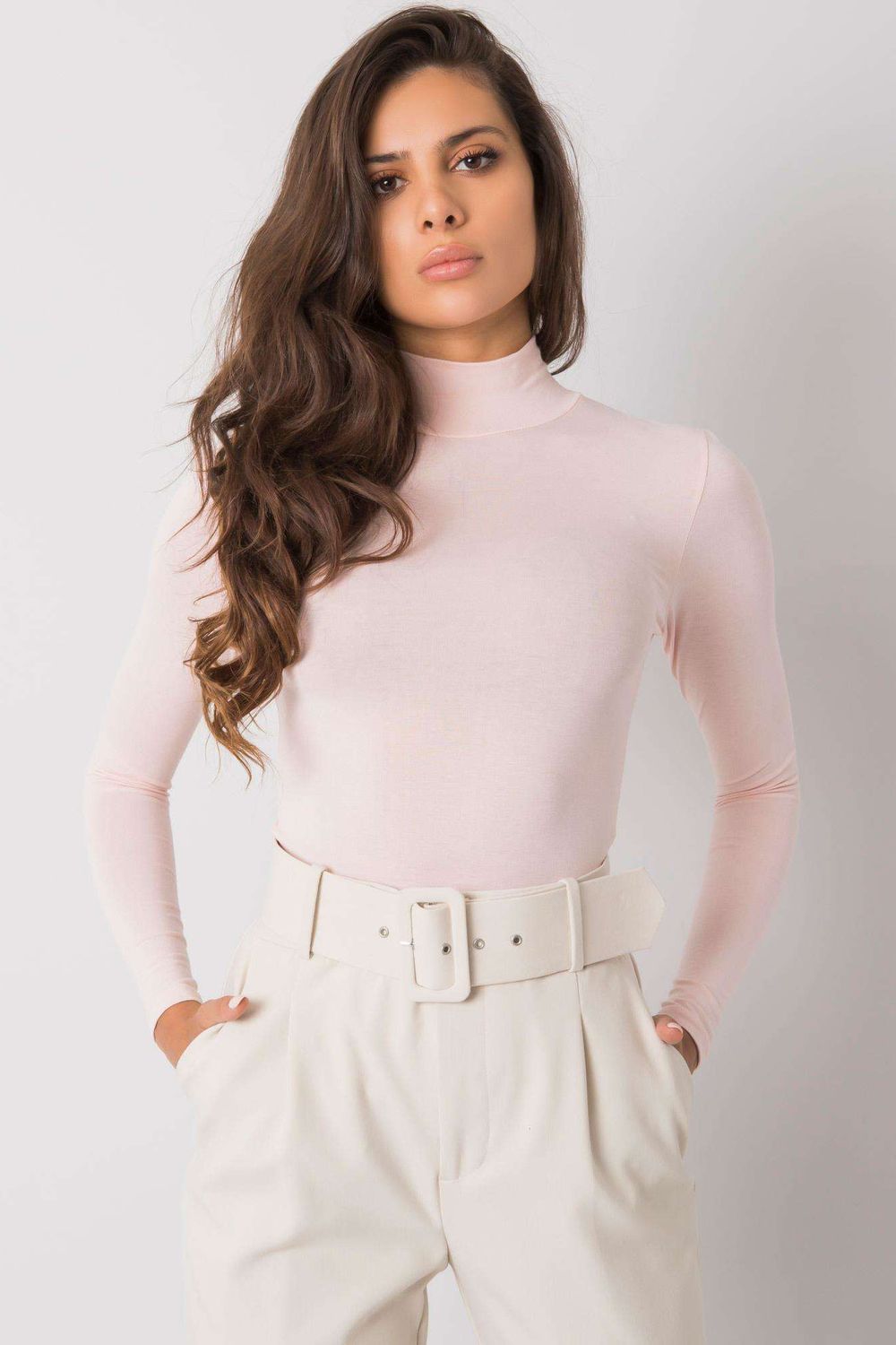 Turtleneck-Clothing - Women-Rue Paris-pink-XL-Urbanheer
