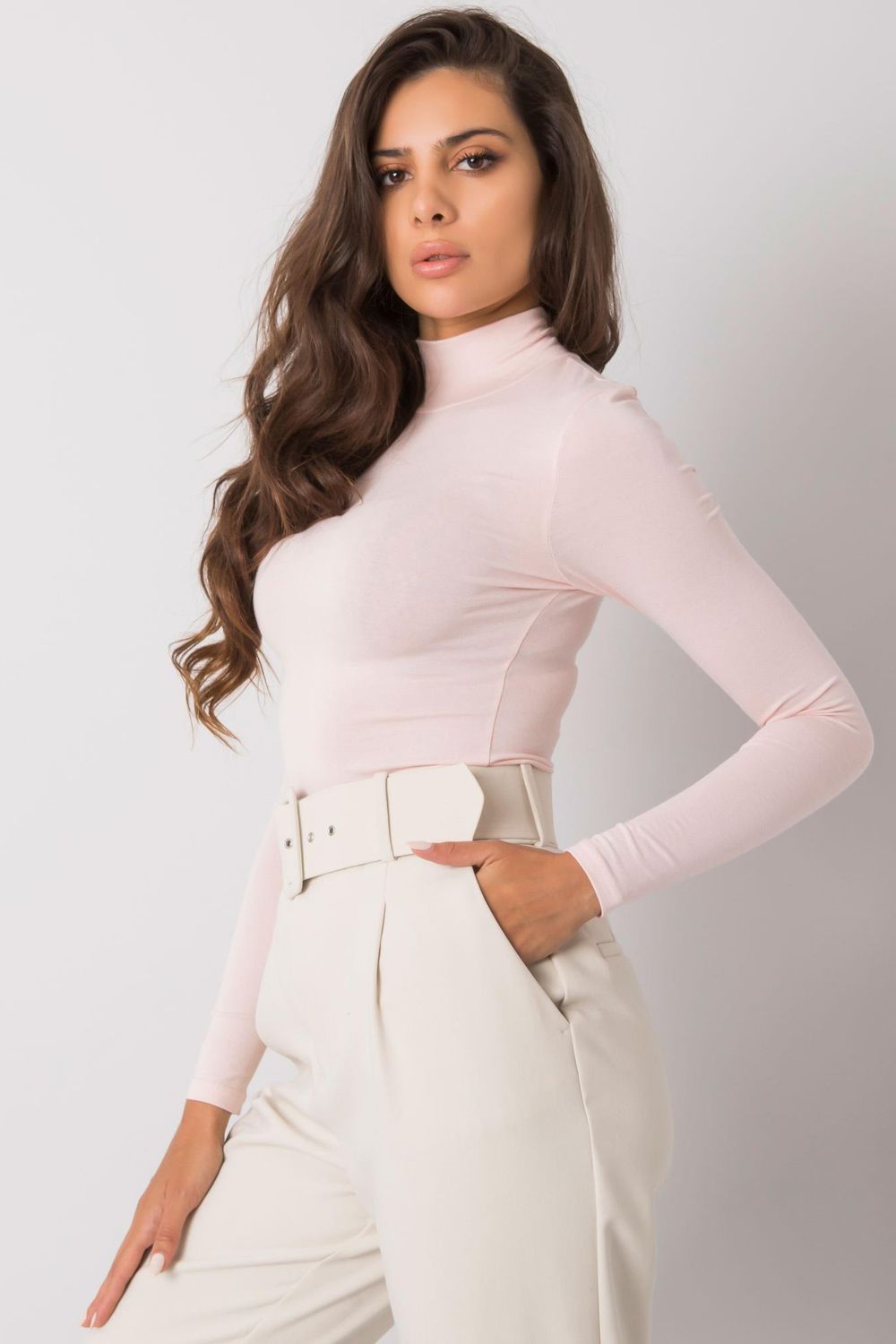 Turtleneck-Clothing - Women-Rue Paris-pink-XL-Urbanheer