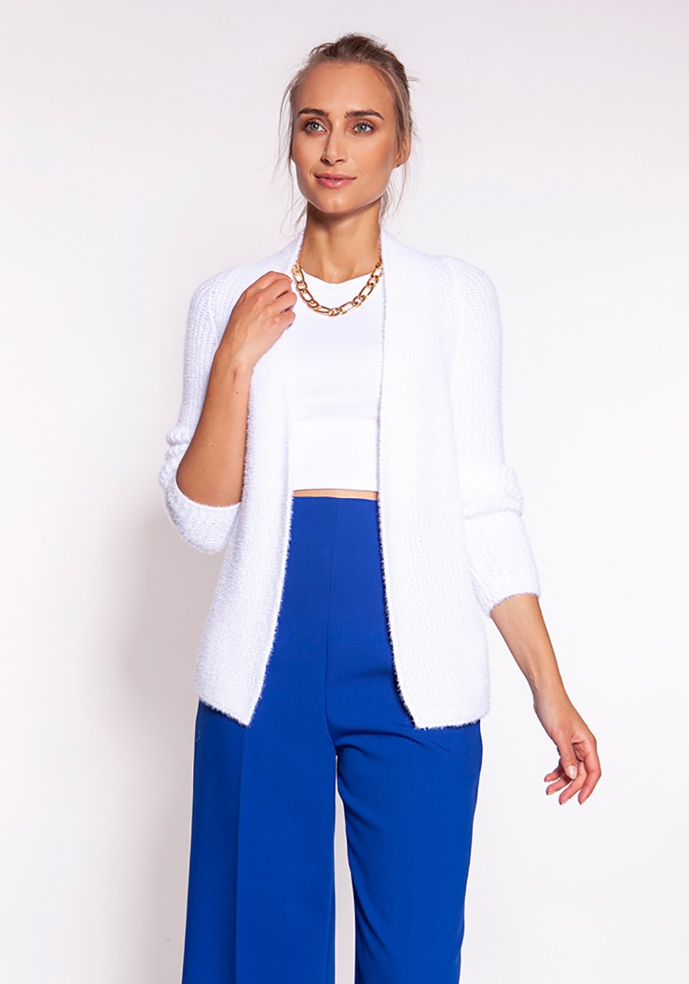 Cardigan Women Outfit 170075 Mkm-MKM-white-L-Urbanheer