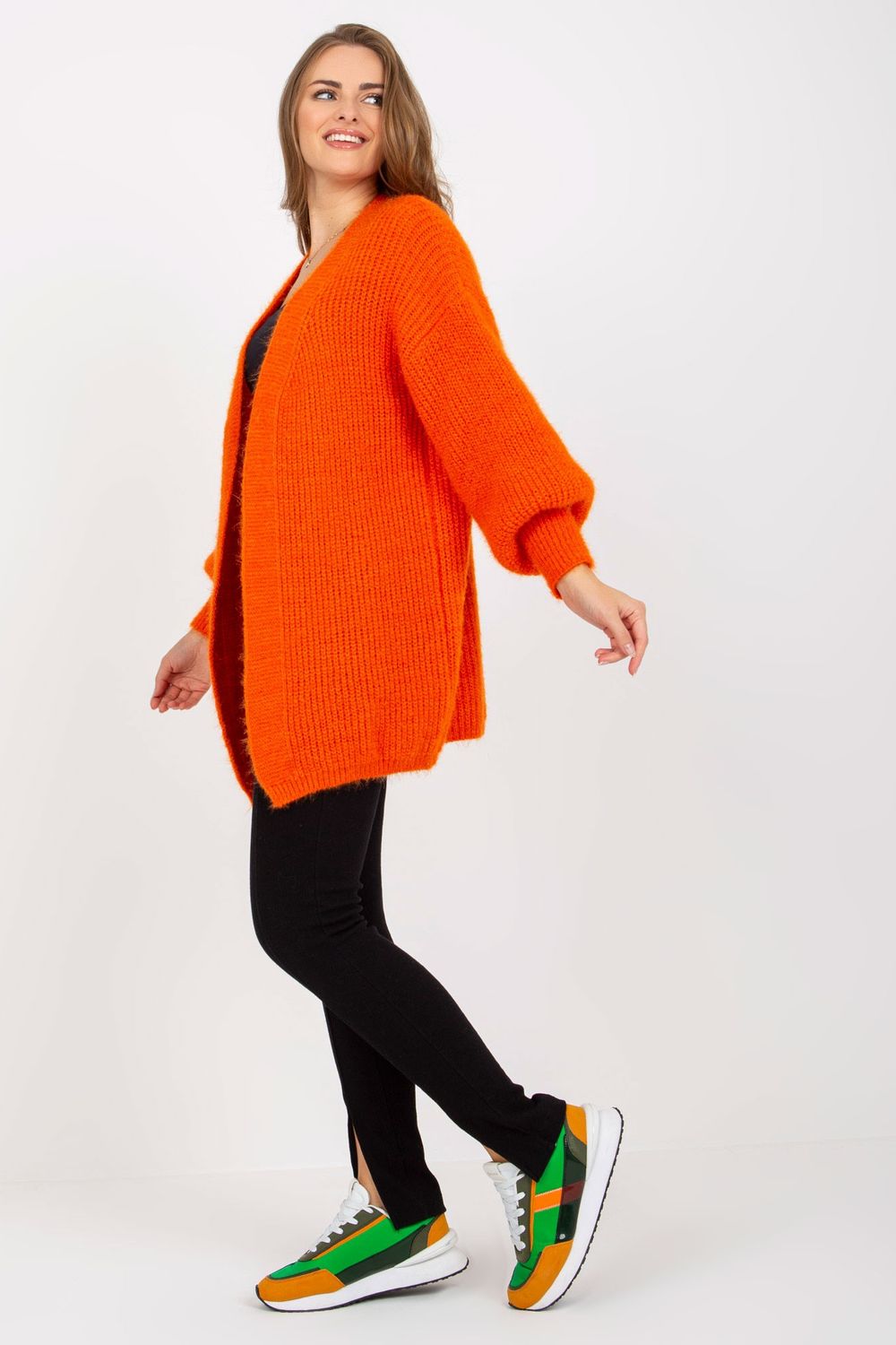 Women Women Cardigan-Och Bella-orange-one-size-fits-all-Urbanheer