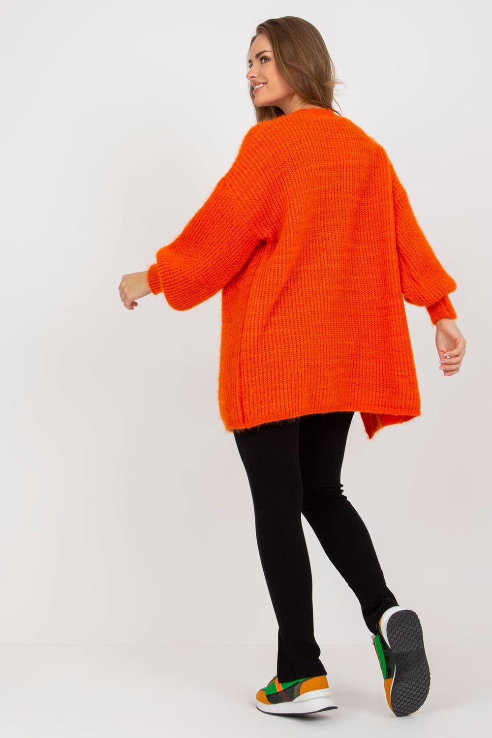 Women Women Cardigan-Och Bella-orange-one-size-fits-all-Urbanheer