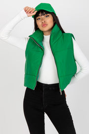 Women Women Gilet All Day Elegance-Och Bella-green-one-size-fits-all-Urbanheer