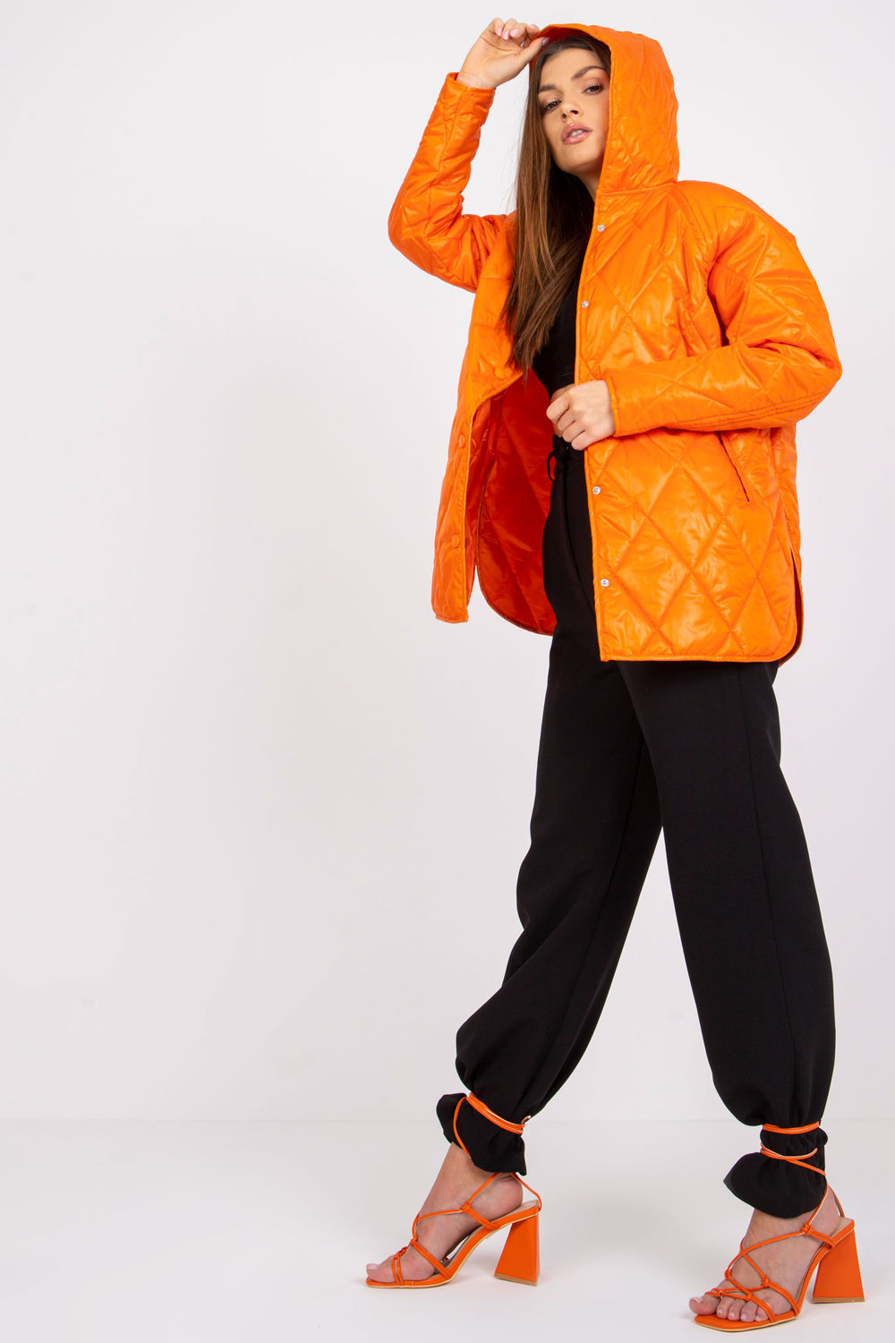 Jacket outfit-Clothing - Women-Rue Paris-orange-L-Urbanheer