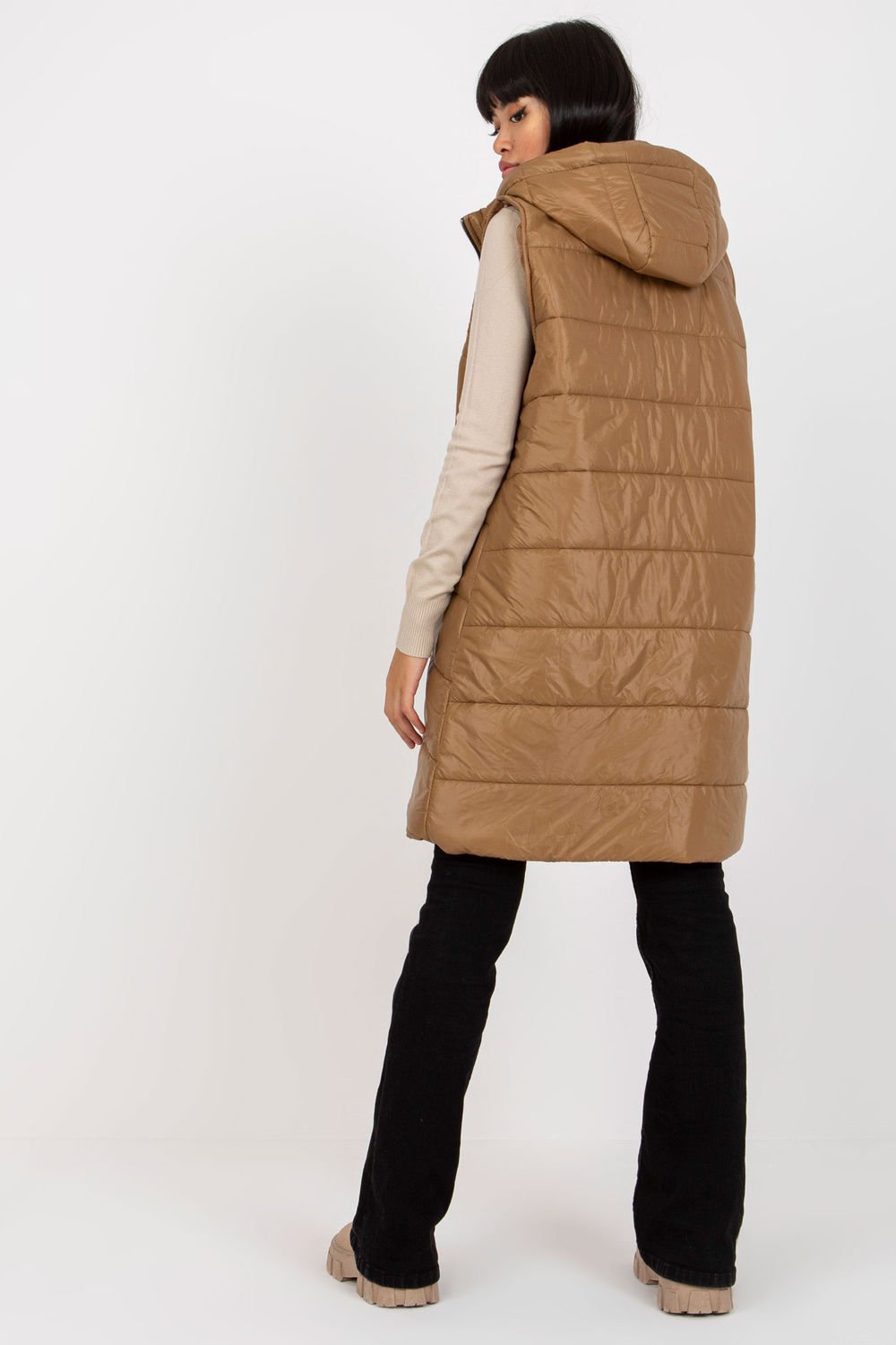 Women Women Gilet All Day Elegance-Och Bella-brown-one-size-fits-all-Urbanheer