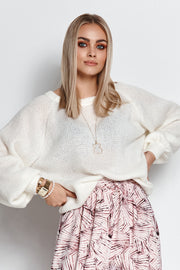 Women Women Cozy Couture Knit Jumper All Day Elegance-Makadamia-beige-one-size-fits-all-Urbanheer