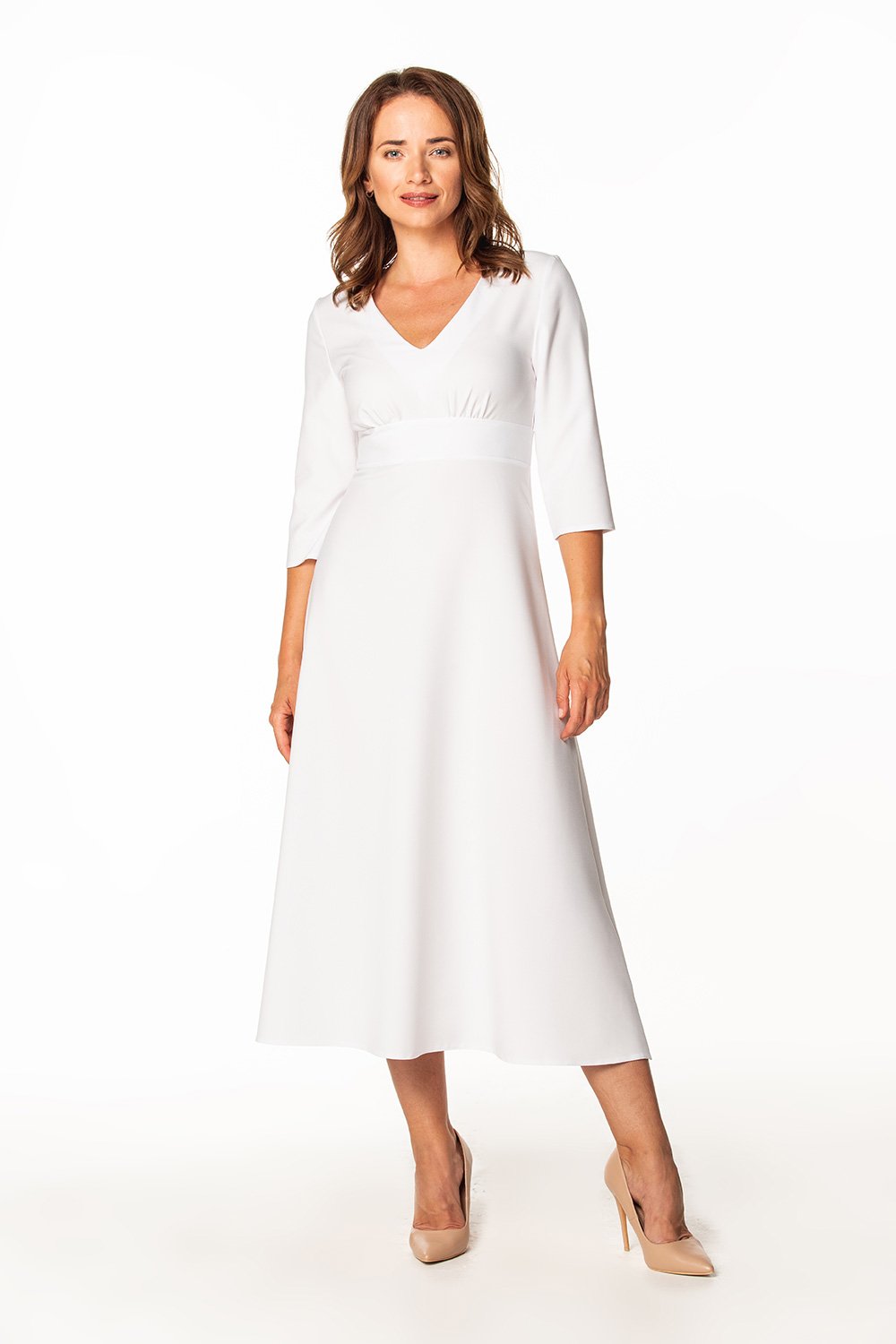 All-Day Comfort: Women Dress-Tessita-white-L-Urbanheer