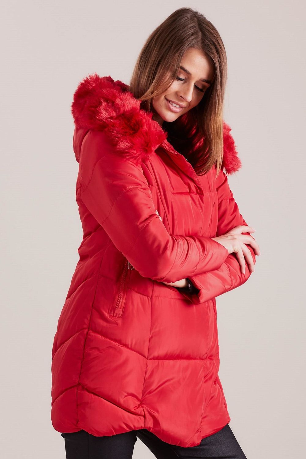 Jacket outfit-Clothing - Women-Yups-red-S-Urbanheer