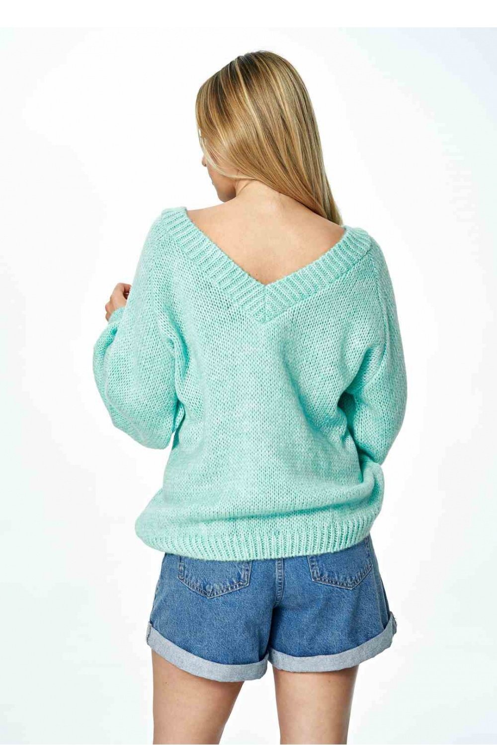 Women Women Cozy Couture Knit Jumper All Day Elegance-Figl-green-one-size-fits-all-Urbanheer