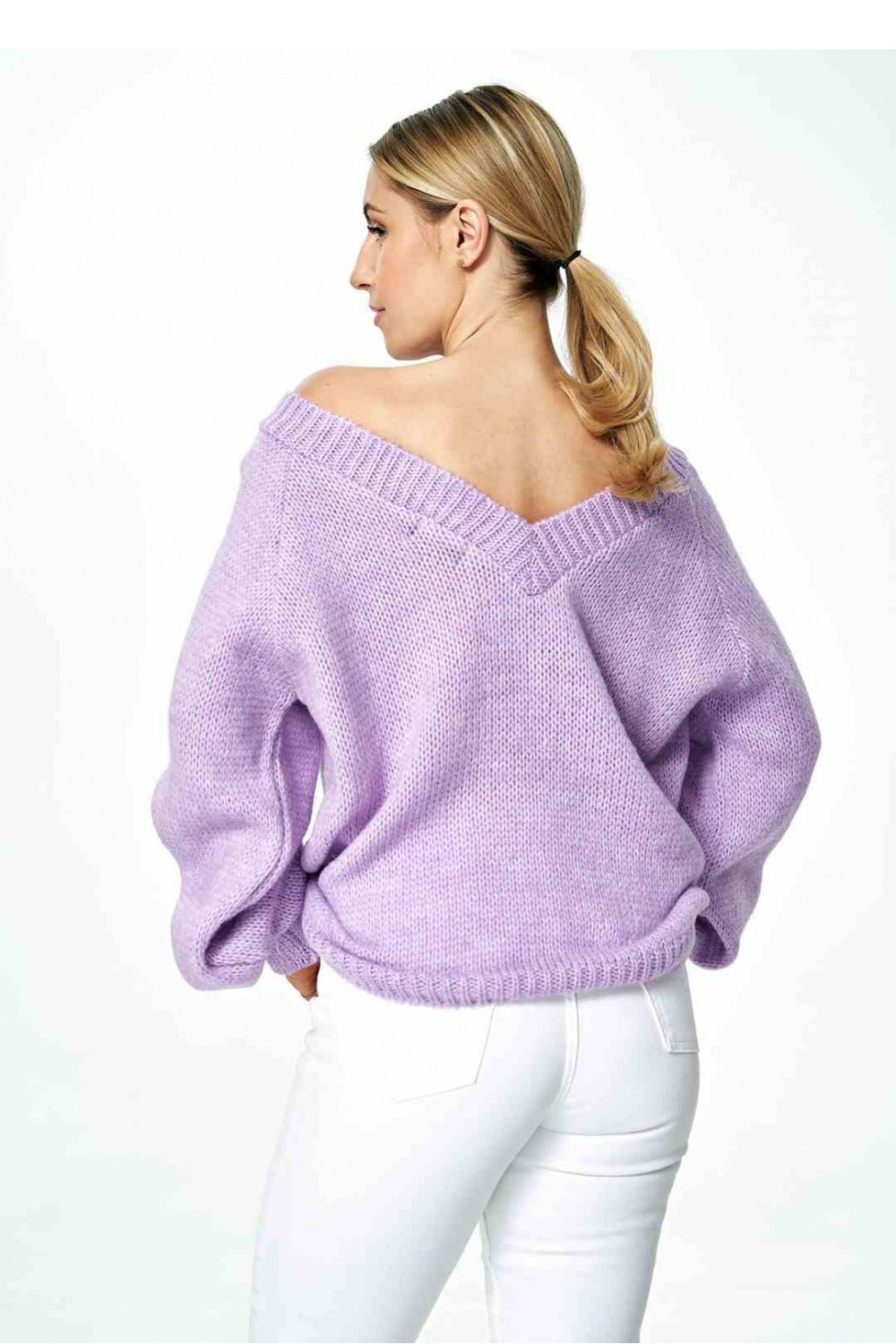 Women Women Cozy Couture Knit Jumper All Day Elegance-Figl-violet-one-size-fits-all-Urbanheer
