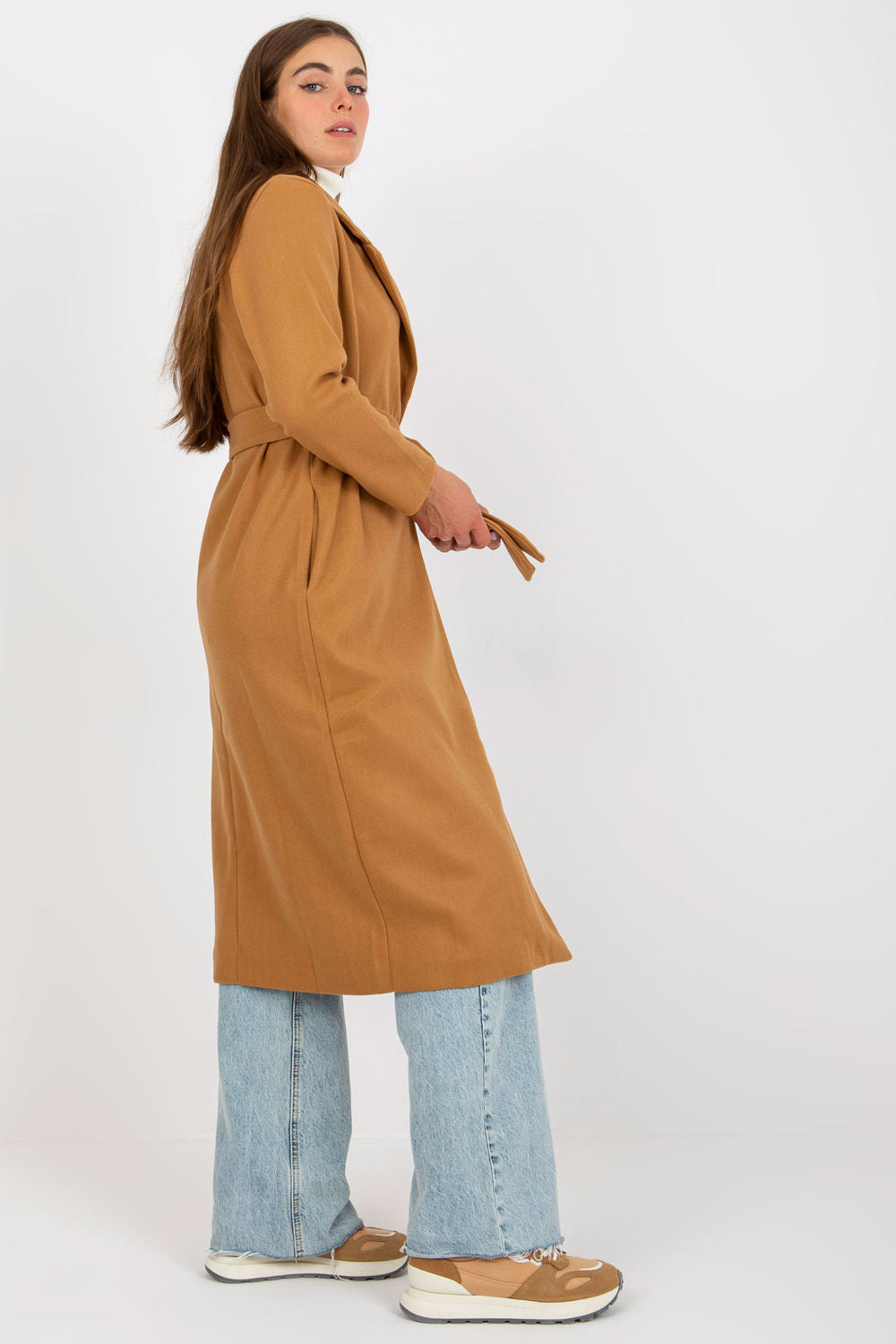Women Women Haute Elegance Coat All Day Elegance-Och Bella-brown-one-size-fits-all-Urbanheer