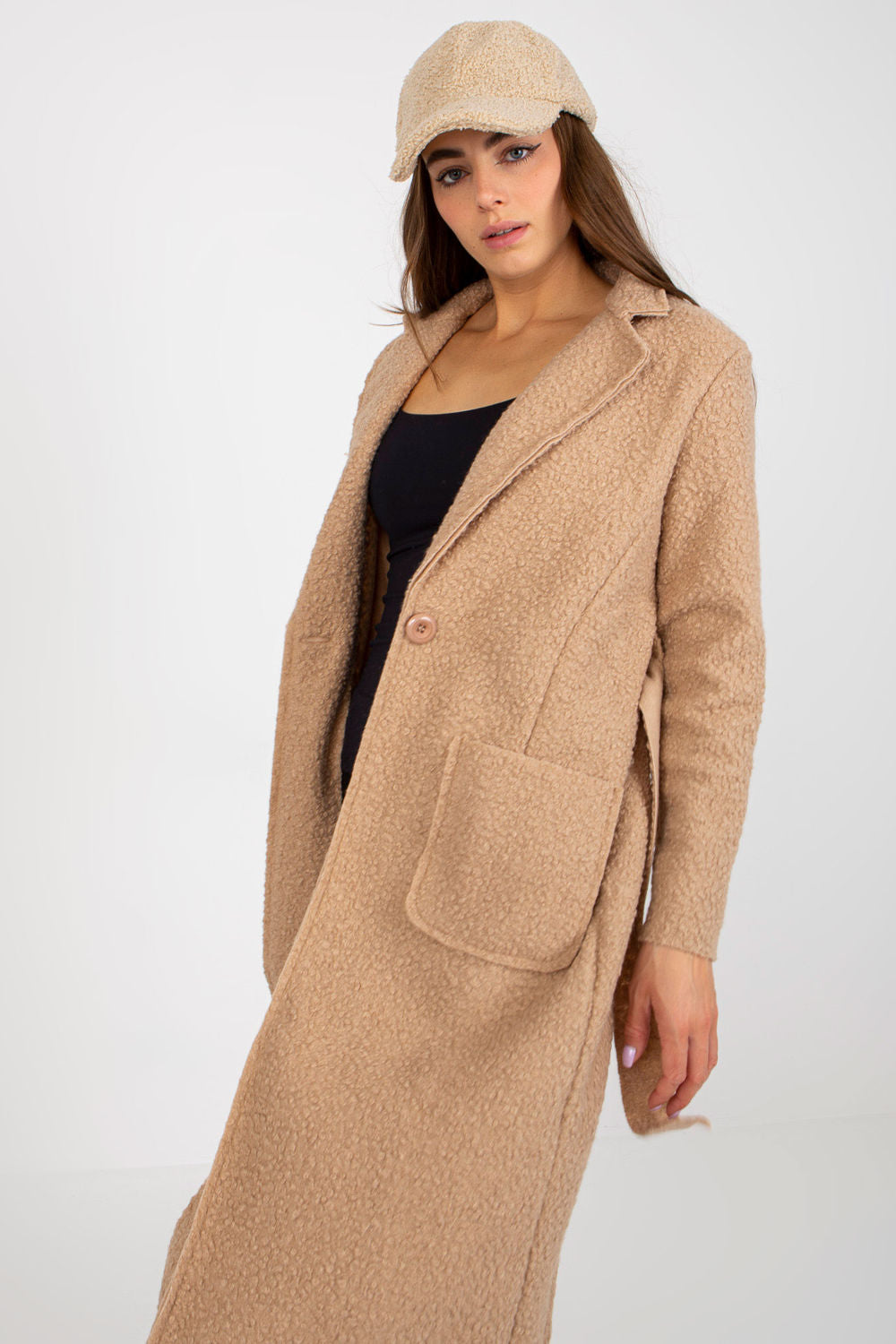 Women Women Haute Elegance Coat All Day Elegance-Och Bella-beige-one-size-fits-all-Urbanheer